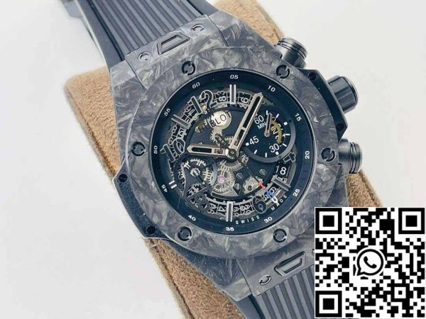 3 85 49f9c968 5e5a 4f17 9057 64fc20f78c7d Hublot BIG BANG 1:1 Best Edition HB Factory Carbon Fiber Μαύρη θήκη