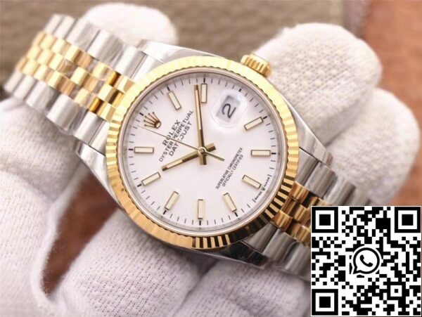 3 85 ed24ed64 f4a4 4f9e aae2 d5bcd92b5263 Rolex Datejust M126233-0019 1:1 Best Edition EW Factory White Dial Zwitserse ETA3235