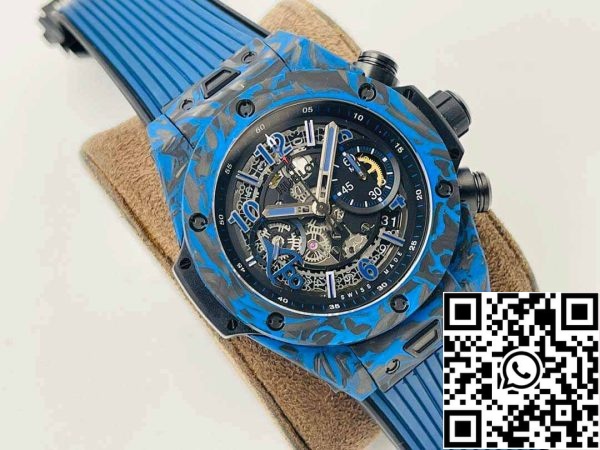 3 86 00eda86f db2a 489c a045 2ec15627167c Hublot BIG BANG 1:1 Best Edition HB Factory Carbon Fiber Blue Case