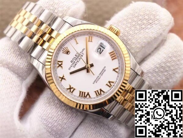 3 86 b7072ed8 b21b 4d7e b72a 5e8a2d1b0228 Rolex Datejust M126233-0029 1:1 Best Edition EW Factory Quadrante Bianco Svizzero ETA3235