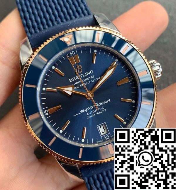 3 86 f6f4e5f2 8e38 4ffb 9d2a c964e4b050f6 Breitling Superocean Heritage UB2010161C1S1 1:1 Best Edition GF Factory Quadrante blu