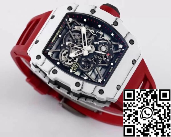 3 87 cdbdc298 8648 4446 AA12 306dc4477f4d Richard Mille RM35-01 1:1 베스트 에디션 BBR 팩토리 레드 스트랩