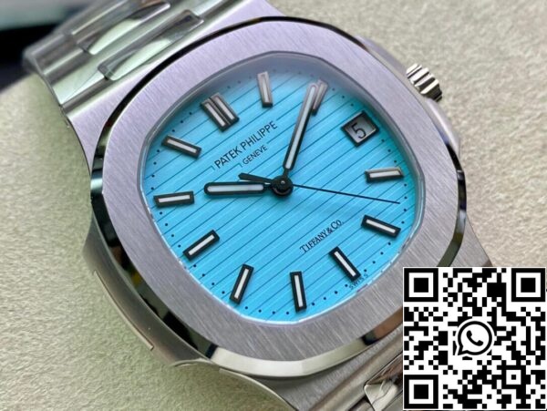 3 88 Patek Philippe Nautilus 5711/1A-018 170º Aniversário 1:1 Melhor Edição PPF Fábrica Mostrador Azul Tiffany