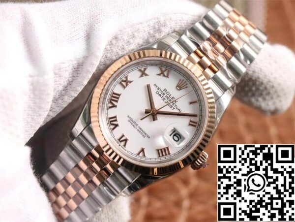 3 89 Rolex Datejust M126231-0015 1:1 Best Edition EW Factory Vit urtavla