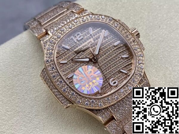 3 8 5ae9ea7c 8abb 44d8 8406 f1238d1cfd3f Patek Philippe Aquanaut 7118/1450R-001 1:1 Best Edition GR Factory Oro Quadrante Diamante