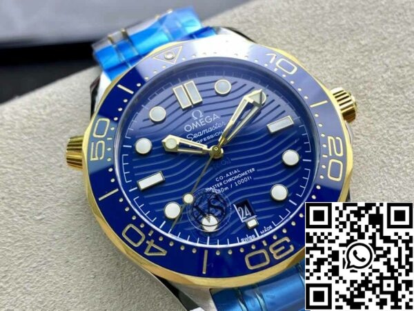 3 91 Omega Seamaster Diver 300M 210.20.42.20.03.001 1:1 Najboljša izdaja VS Factory Blue Dial