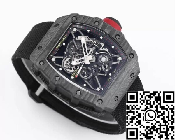 3 91 16916294 8791 4020 b911 d8c0175b2ae2 Richard Mille RM35-01 1:1 Best Edition BBR Fabriekszwarte Koolstofvezel Kast