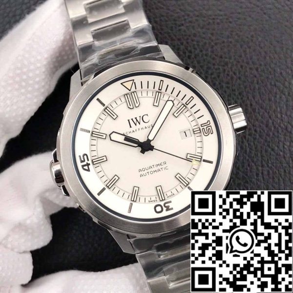 3 91 c1b40f10 1fa2 4f13 84fb b0bc097c8512 IWC Aquatimer IW329004 1:1 Best Edition V6 Factory Quadrante bianco argento