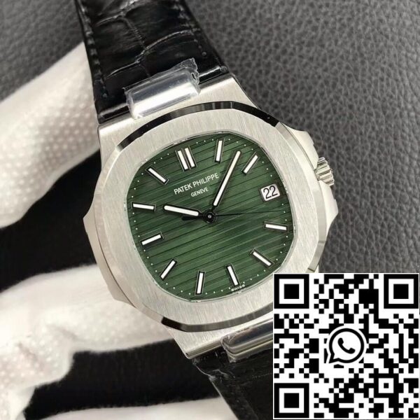 3 93 934cc068 1bcb 4b8f b2bc 381add2281d4 Patek Philippe Nautilus 5711/1A-014 1:1 Mejor edición 3K Factory Esfera verde oliva