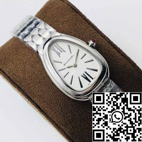 3 94 bc6e2f69 3b1b 405f 9cd6 f5deddfc6c08 Bvlgari Serpenti 103141 1:1 Best Edition BV Factory Silver White Dial