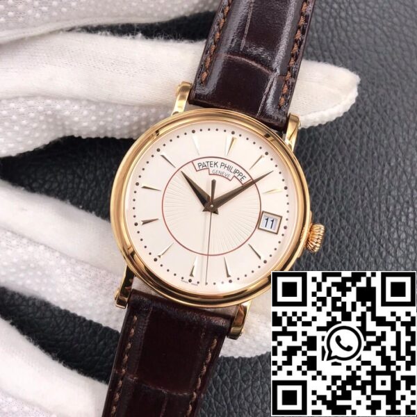 3 95 4f342511 a757 4eed 9c8f 9487a60f8e4d Patek Philippe Calatrava 5153J-001 1:1 Beste Editie ZF Fabriek Witte Wijzerplaat Roségoud