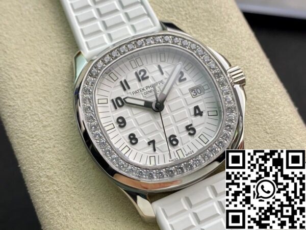 3 95 8d8eabf3 f02d 4027 b242 a98f28269bb5 Patek Philippe Aquanaut 5067A-024 Кварцевый механизм 1:1 Best Edition PPF Factory Белый циферблат