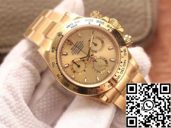 3 96 d560d4da 1312 4c33 98ce 03f08c6710c2 Rolex Daytona Cosmograph M116508-0003 1:1 Best Edition Noob Factory Mostrador dourado Swiss ETA4130