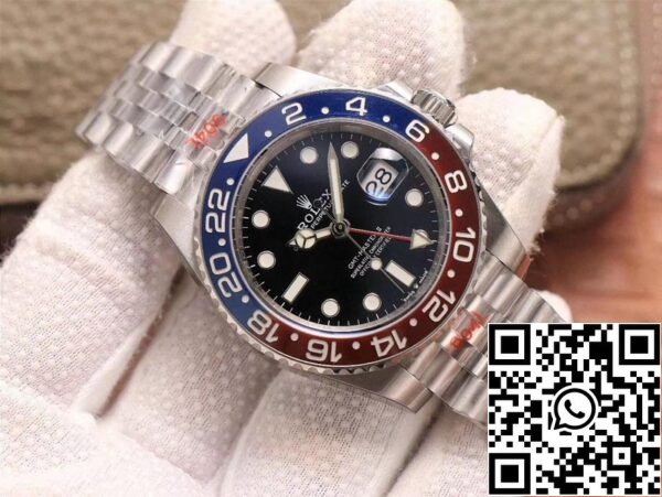 3 97 1cb2ef61 489e 41da b5f5 67b69589532b Rolex GMT Master II 126710BLRO-0001 1:1 Best Edition Noob Factory Black Dial Swiss ETA3285