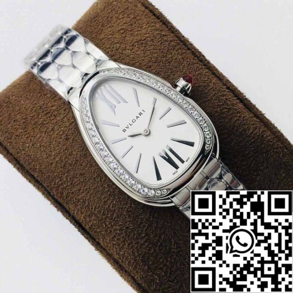 3 97 56203c20 1cdd 4ca8 b9e6 485d0ac1dc68 Bvlgari Serpenti 103361 1:1 Best Edition BV Factory Silver White Dial