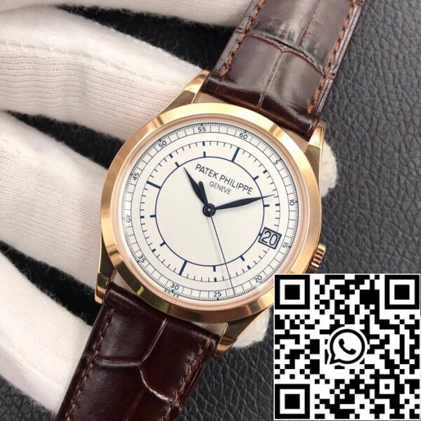 3 98 7ed2eef2 24f9 49a6 9c29 f82c3fc5186f Patek Philippe Calatrava 5296R-001 1:1 Best Edition ZF Factory Rose Gold White Dial