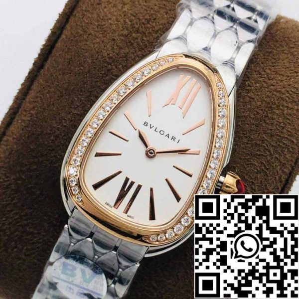 3 99 c1f96e35 f095 4fb1 a1f1 760ca0bfccc1 Bvlgari Serpenti 103143 1:1 Best Edition BV Factory Rose Gold Diamond Lünette