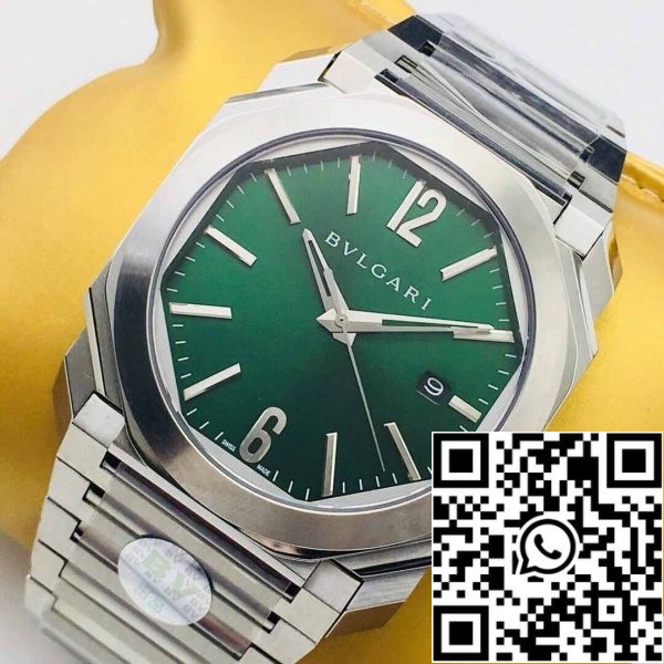 3 9 280f02fb 6023 4426 8ba6 68b014102166 Bvlgari OCTO SOLOTEMPO 101963 BGOP41BGLD 1:1 Best Edition BV Factory Vihreä Dial