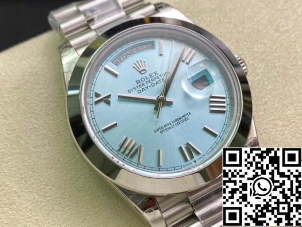 3 9 975b350f cfab 465d 8aa0 c786f01b3048 Rolex Day Date M228206-0044 1:1 Best Edition EW Factory Ice Blue Dial