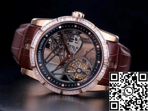 3 9 9eee1e11 e090 4c97 8c9e 5822af9361f4 Roger Dubuis Excalibur RDDBEX0404 1:1 Best Edition JB Factory V3 Rose Gold Tourbillon Swiss RD505SQ