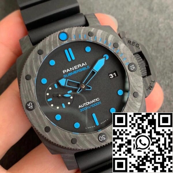 3 24de9deb db47 47e4 82e2 a12a21ba1083 Panerai Submersible PAM00960 1:1 Best Edition VS Factory Esfera negra