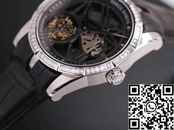 3 d118de74 cbd5 4883 8f4f 7105e610bcc6 Roger Dubuis Excalibur RDDBEX0393 1:1 Най-добро издание JB Factory Tourbillon V3 Diamond Swiss RD505SQ