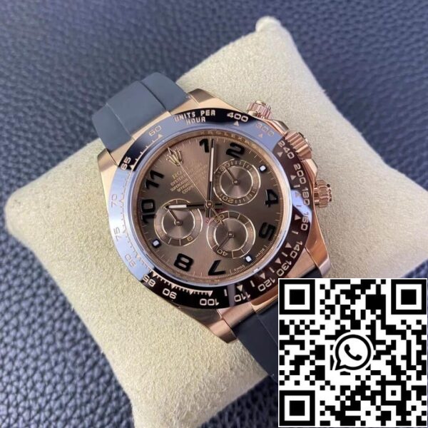 3 jpg Rolex Cosmograph Daytona M116515LN-0015 1:1 Best Edition Clean Factory V3 gumijast trak