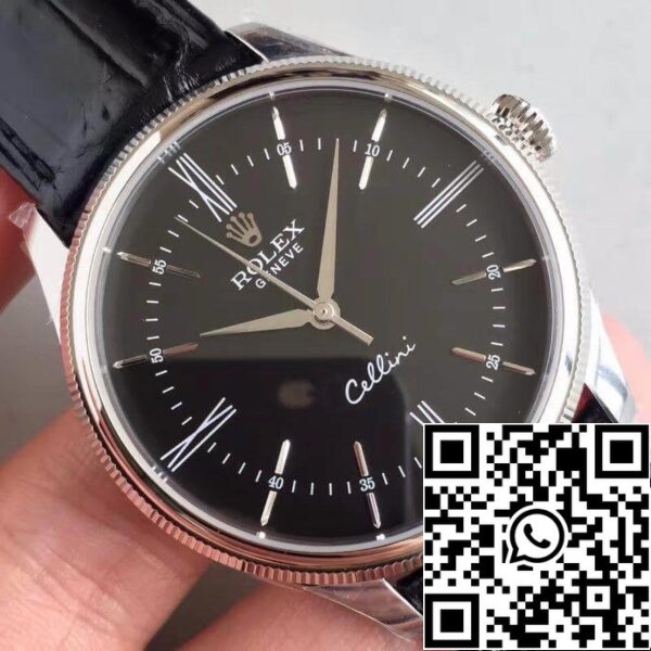 4 103 Rolex Cellini 50509 MKS Factory Esfera Negra 1:1 Mejor Edición Suizo ETA3132