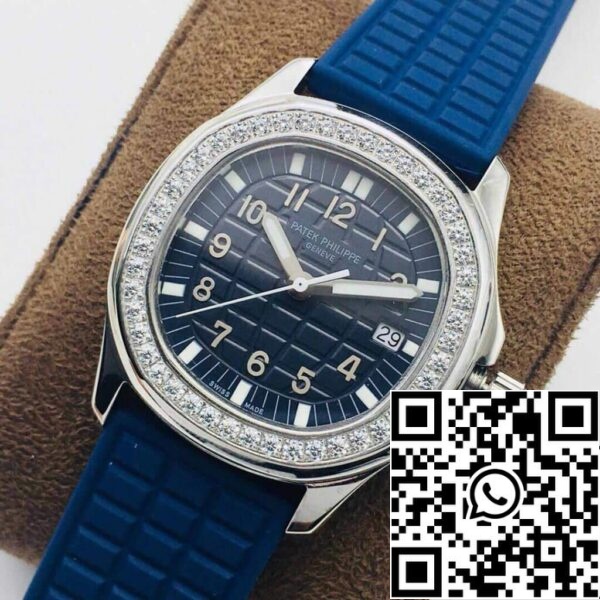 4 104 Patek Philippe Aquanaut 5067A-025 Movimento de Quartzo 1:1 Best Edition PPF Factory Blue Dial