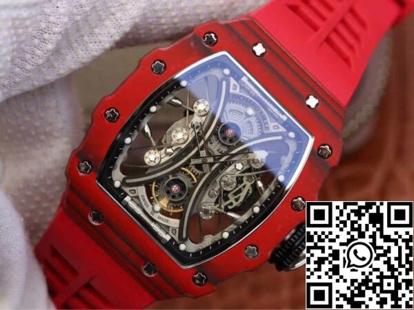 4 105 bc942a42 2f02 4eb7 b2be e37d6a76f5ad Richard Mille RM53-01 1:1 Best Edition KV Factory Red TPT Carbon Fiber 1:1 Best Edition KV Factory Red TPT Carbon Fiber