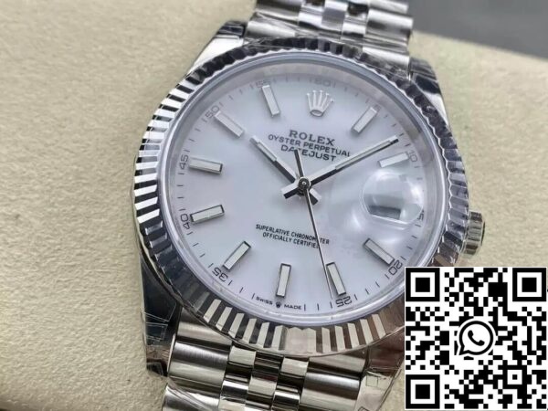 4 108 Rolex Datejust M126334-0010 1:1 Най-добро издание VS Фабрика бял циферблат