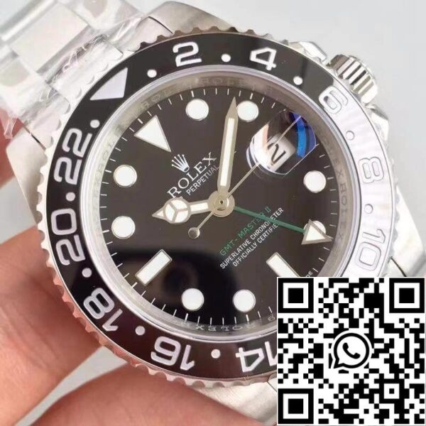 4 109 3a7dde5e b712 447a 8fbb b5bf0dccd625 Rolex GMT-Master II 116710LN Noob Factory Musta Dial 1:1 Best Edition Sveitsin ETA2836-2