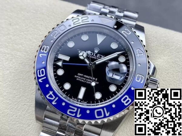 4 10 1450facd a890 40ff a6a1 fe2d88ac2a34 Rolex GMT Master II M126710BLNR-0002 1:1 Best Edition C+ Factory Lunetta in ceramica