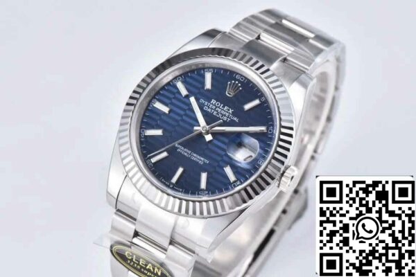 4 10 337bc166 9388 4fee b1e1 600a16f0c9f7 Rolex Datejust 41MM M126334-0031 1:1 Najboljša izdaja Čista tovarna Blue Dial Oyster Strap