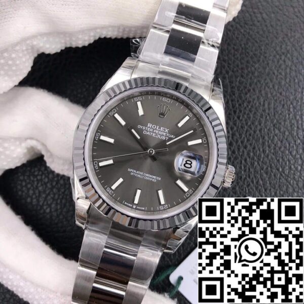 4 10 99c95d78 82f5 485b ac18 c3ff8672f1e7 Rolex Datejust M126334-0013 41mm Oyster Strap VS Factory Grey Dial