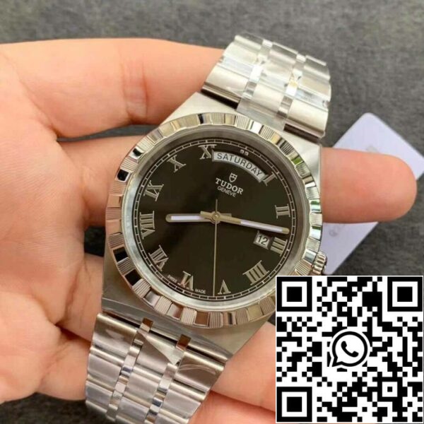 4 10 c39918fb 31a7 42b3 92e1 7bf472bb10a4 Replica Tudor Royal M28600-0003 Day Date V7 tehdas musta kellotaulu