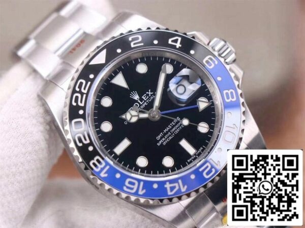 4 10 CD85C8EB 22F7 4E65 AA0B 32E196A79C07 롤렉스 GMT 마스터 II 116710BLNR-78200 1:1 베스트 에디션 놉 팩토리 V11 블루 니들 스위스 ETA3186