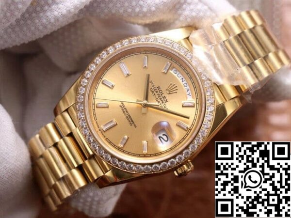 4 10 e6a52af2 92e3 447e b82b fb68761878a1 Rolex Day Date M228348RBR-0002 1:1 Best Edition EW Factory Champagne Dial