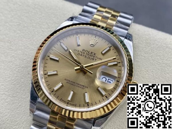 4 110 Rolex Datejust M126233-0015 1:1 Best Edition VS Factory Quadrante Champagne