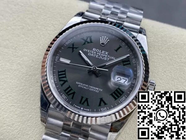 4 111 Rolex Datejust M126234-0045 36MM 1:1 Най-добро издание VS Фабрика сив набиране