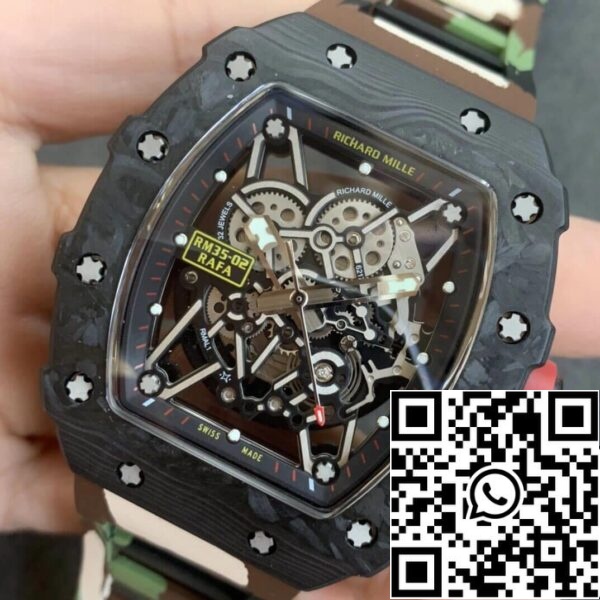 4 112 1c155fd2 03a8 477d affe b82594ae08c5 Richard Mille RM35-02 1:1 Best Edition KV Factory V3 Cinturino mimetico