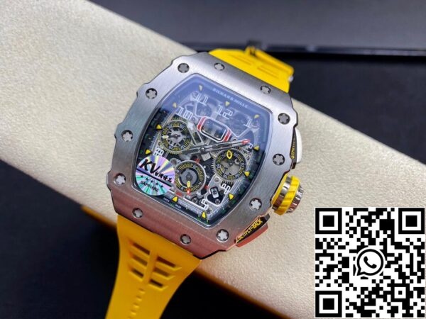 4 112 26507145 97d3 40de 8dd4 e47651bd2ed8 Richard Mille RM011 FELIPE MASSA 1:1 Best Edition KV Factory Titanium Steel Case