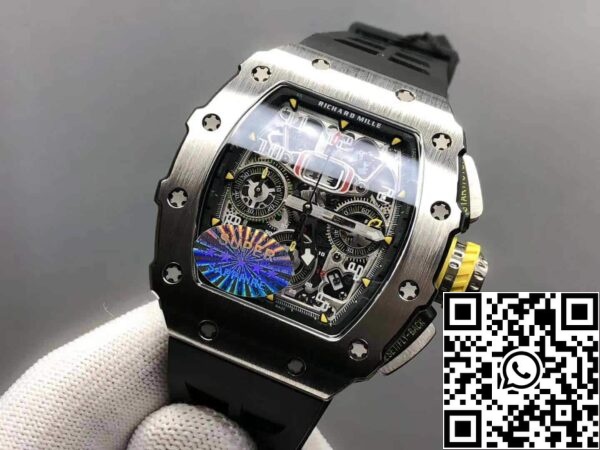 4 113 21fa0e89 3661 4ff3 8e40 7f55ca7688e9 Richard Mille RM11-03 1:1 Best Edition KV Factory Titanium Case Rubber Strap