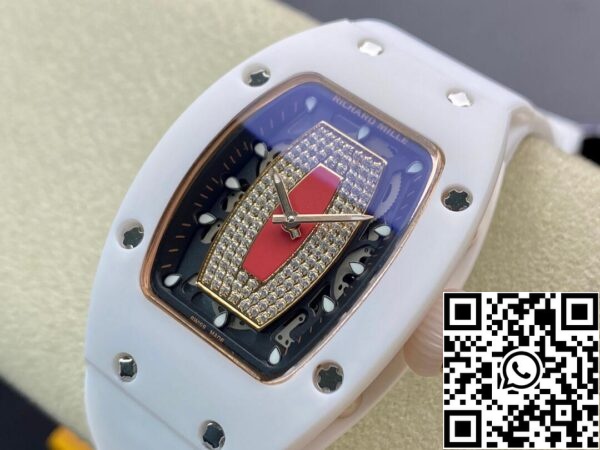 4 115 235a8d41 85bd 4c86 bd8b 9d503560110e Richard Mille RM 07-01 1:1 Best Edition RM Factory Timanttisormus kellotaulu