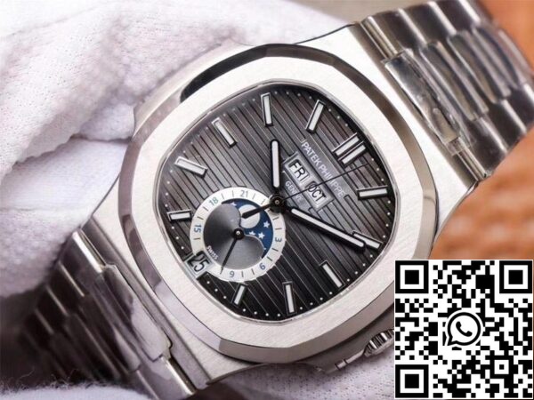 4 117 Patek Philippe Nautilus 5726/1A-001 1:1 Best Edition PF Factory Серый циферблат Swiss ETA324