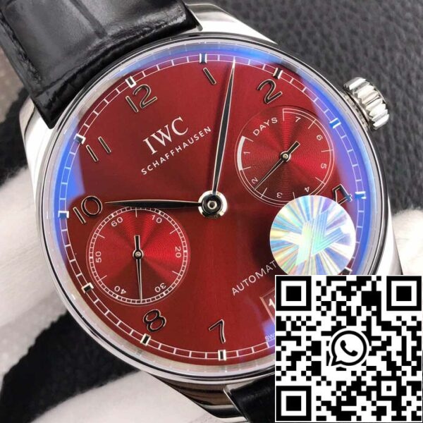 4 118 e54a632d 79d2 4f5c bb5a de8036acf360 IWC Portugieser IW500714 1:1 Най-добро издание YL Фабрика Бургундско червено набиране