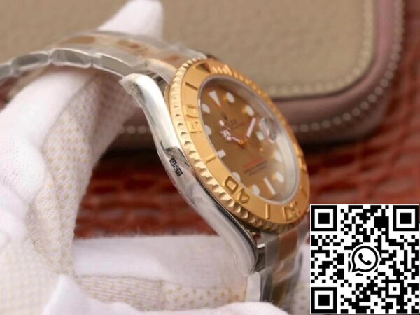 4 12 Rolex Yacht-Master 16623 1:1 Migliore Edizione Quadrante Oro Svizzero ETA2836 Avvolto in Oro