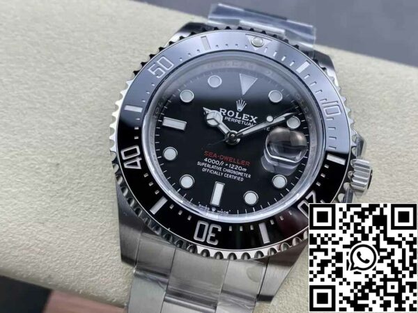 4 121 Rolex Sea Dweller M126600-0002 1:1 Mejor Edición VS Factory Esfera Negra