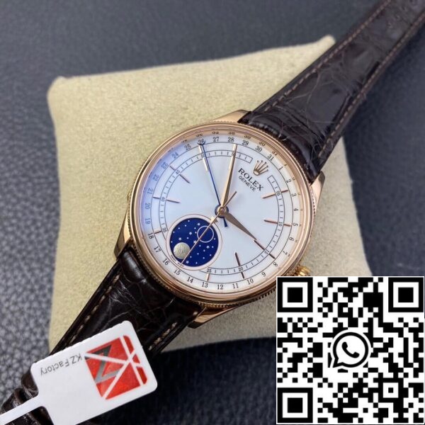 4 123 Rolex Cellini M50535-0002 1:1 Best Edition KZ Factory Valkoinen Dial