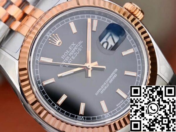 4 124 35ee11b2 002f 4a13 a0f4 b7f987874e67 Rolex Datejust 36MM 126201 AR Фабрика 1:1 Най-доброто издание швейцарско ETA3135 черен циферблат